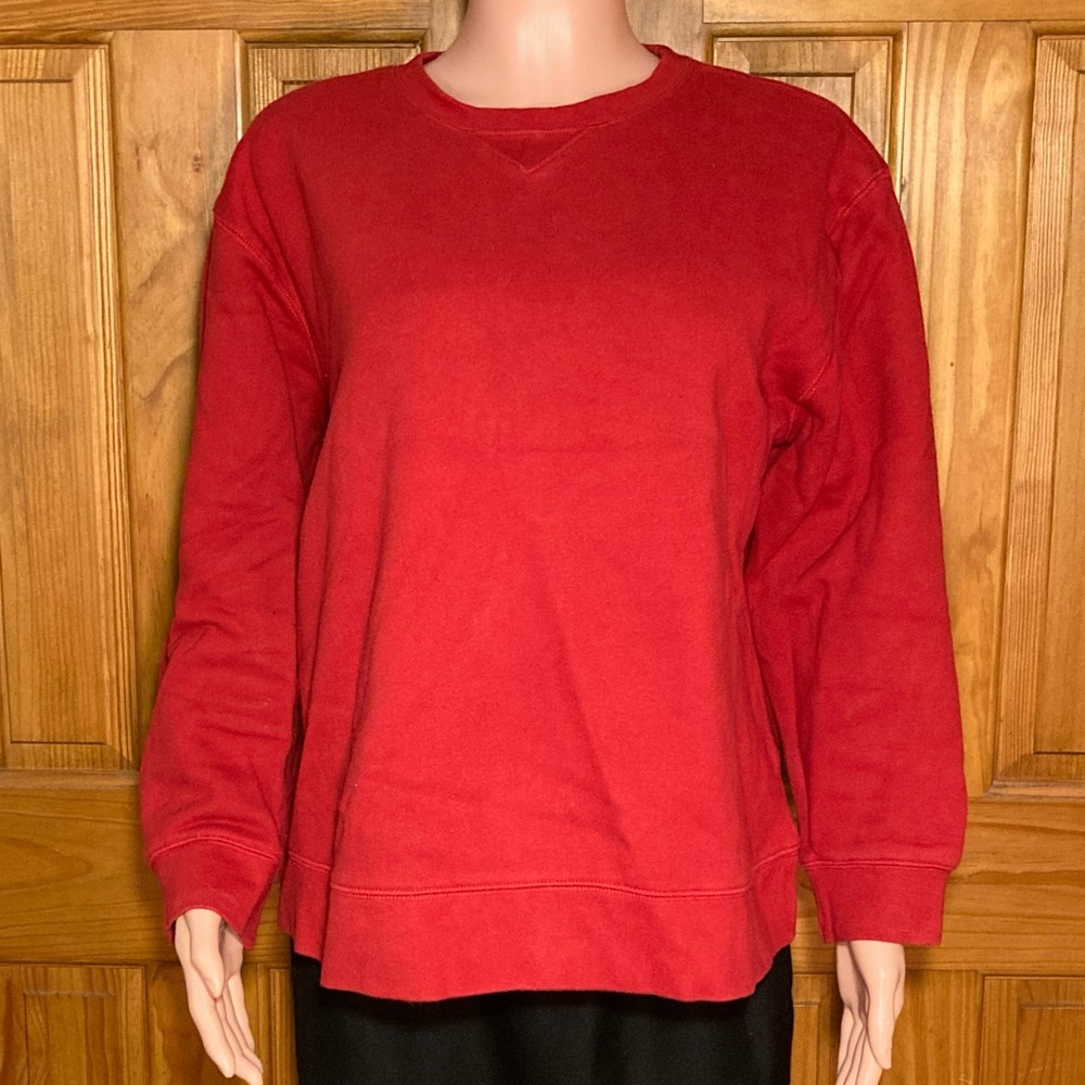 NWOT Classic Elements Vintage 90s Sweatshirt Long Sleeve Fleece Red Size XL